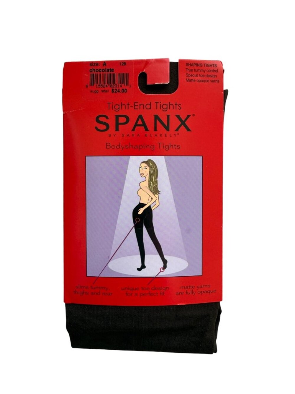 New Spanx Tight-End Brown Tights Size A / XS Bodyshaping Tummy Control